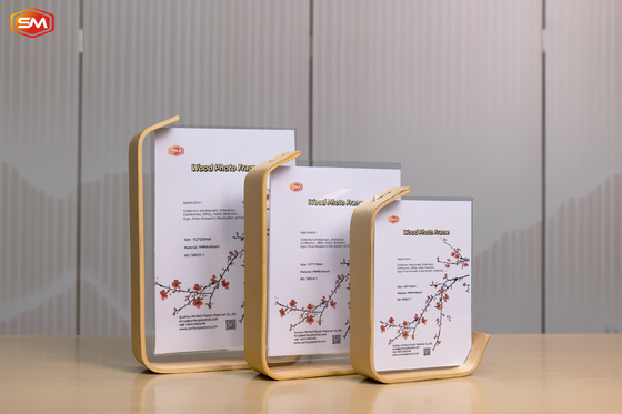 Купить Природные двусторонние акриловые фоторамки А4 с деревянной основой online manufacture