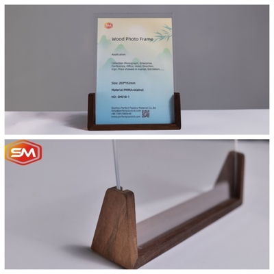 Купить Акриловый фоторамка высокой четкости с ореховым деревом online manufacture