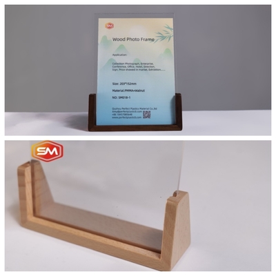 Купить Акрильная фоторамка с деревянной основой для подарка 6х8 online manufacture
