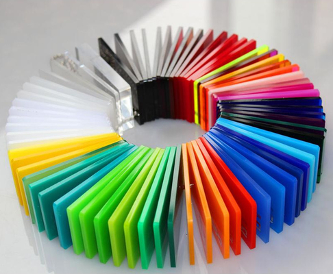 Горячая продажа Пластмассовая ПММА-карта Perspex резана по размеру Отливка цветного акрилового листа
