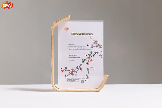 Декоративный дисплей акриловой фотокартины с деревянной основой 6 дюймов 7 дюймов 8 дюймов