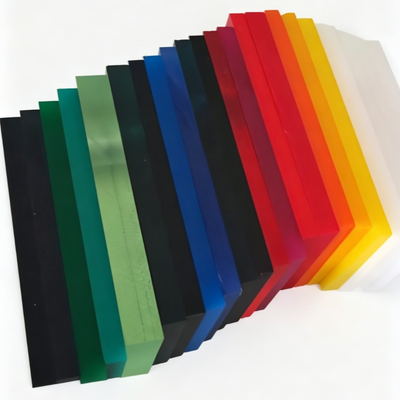 Ударопрочный цветной акриловый лист с яркими цветами и простой обработкой гравировки для промышленных вывесок